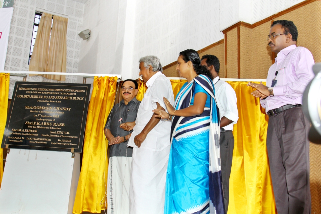 Unveiling Foundation stone for Golden Jubilee PG and research block